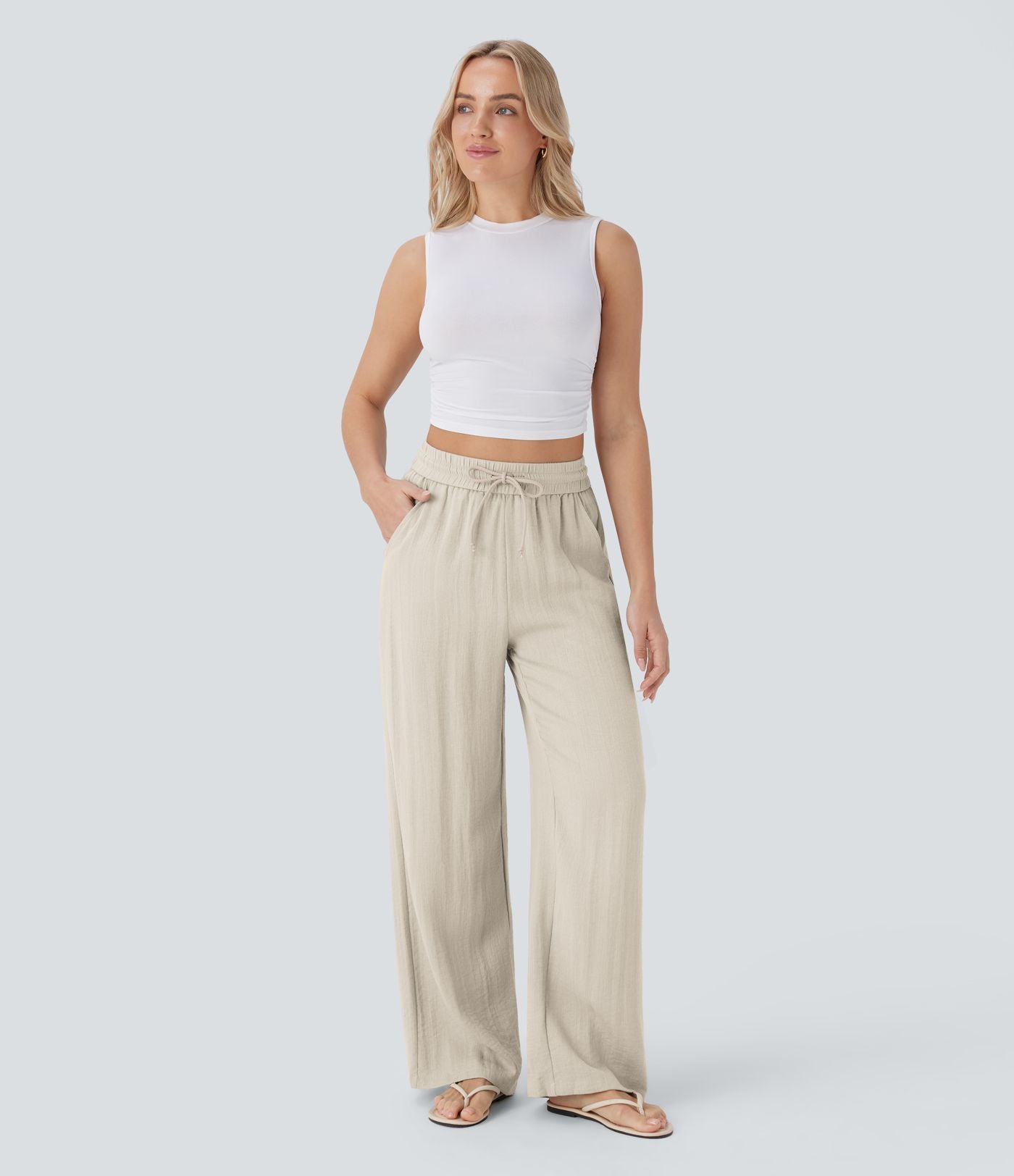 Eleganckie Spodnie Lniane CLARA