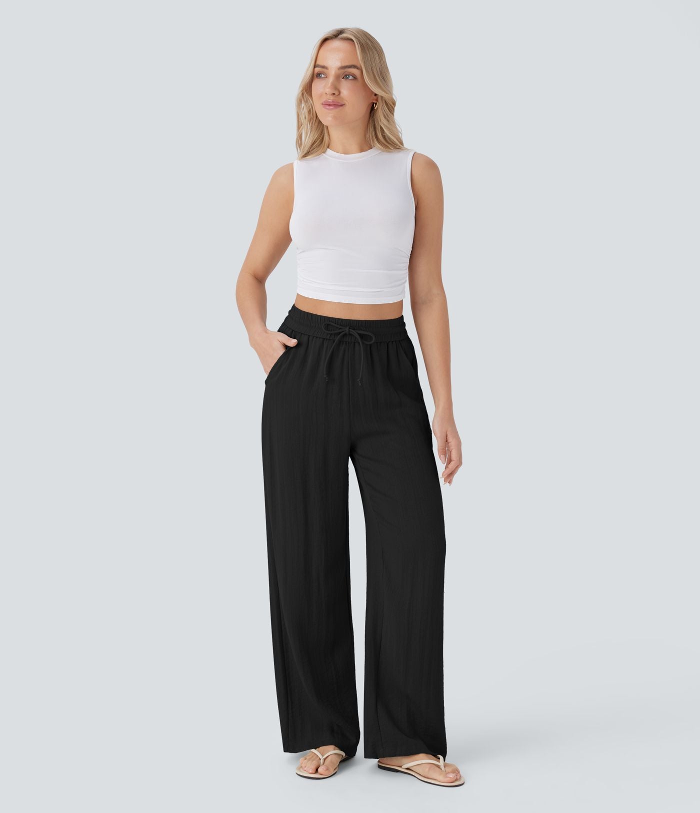 Eleganckie Spodnie Lniane CLARA